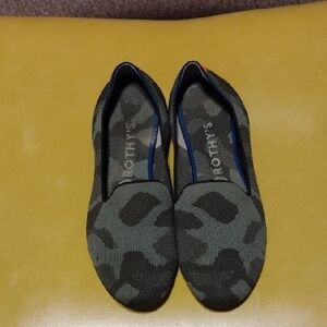 Rothy's Women's Camouflage Flats - Green and Black